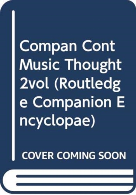 Compan Cont Music Thought 2vol, Multiple-component retail product Book