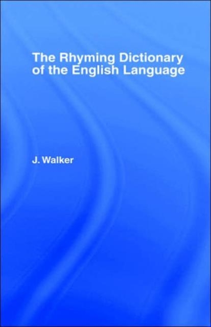 Walker's Rhyming Dictionary of the English Language, Hardback Book