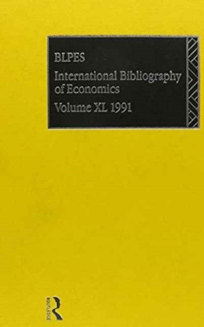IBSS: Economics: 1991 Vol 40, Hardback Book