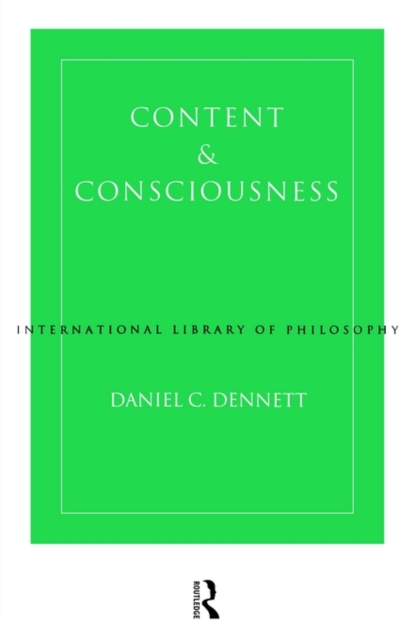 Content and Consciousness, Paperback / softback Book