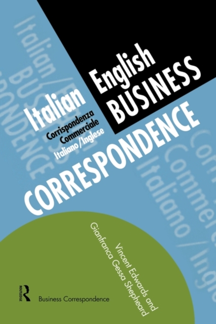 Italian/English Business Correspondence, Paperback / softback Book