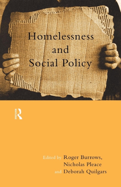 Homelessness and Social Policy, Paperback / softback Book