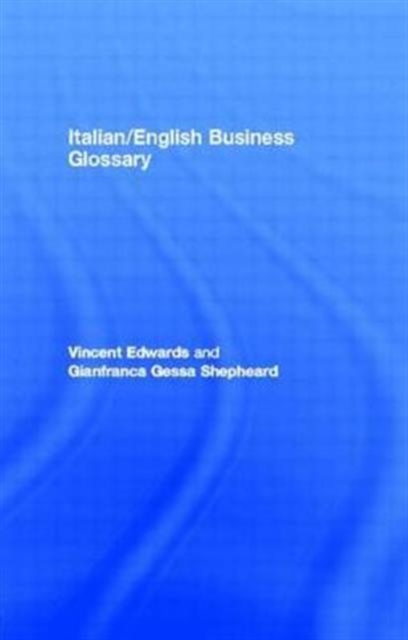 Italian/English Business Glossary, Paperback / softback Book