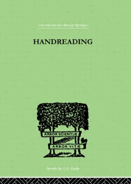 Handreading : A Study of Character and Personality, Hardback Book