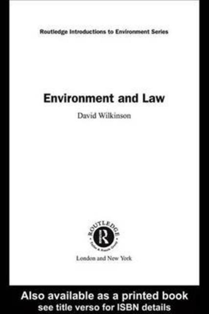 Environment and Law, Hardback Book
