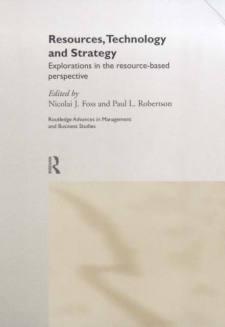 Resources, Technology and Strategy, Hardback Book