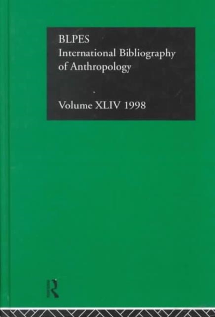 IBSS: Anthropology: 1998, Hardback Book
