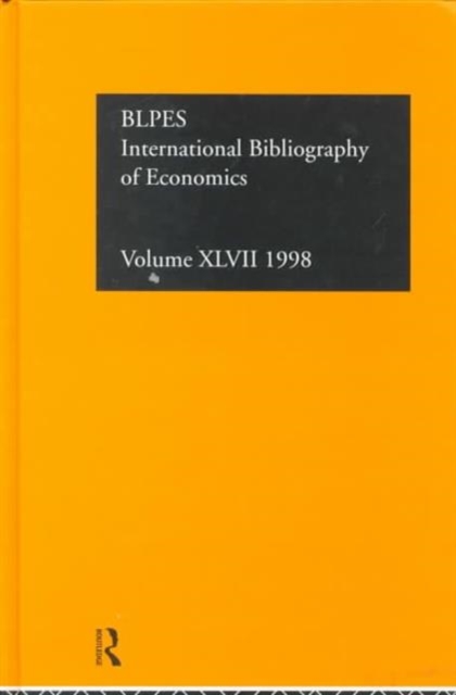 IBSS: Economics: 1998, Hardback Book