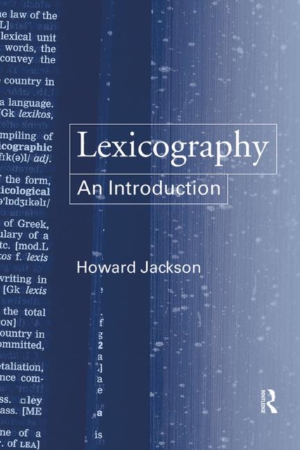 Lexicography : An Introduction, Paperback / softback Book