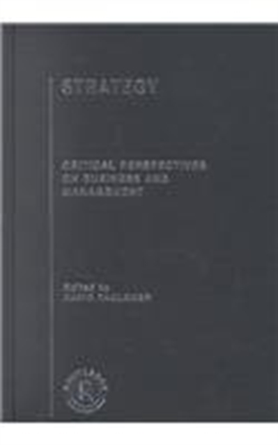 Strategy : Critical Perspectives on Business and Management, Multiple-component retail product Book