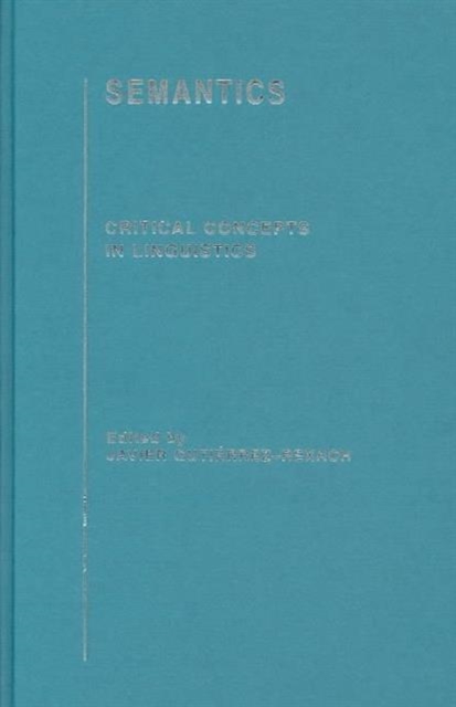 Semantics : Critical Concepts in Linguistics, Multiple-component retail product Book