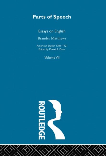 Parts Of Speech:Essays English, Hardback Book