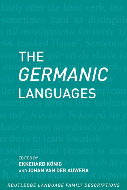 The Germanic Languages, Paperback / softback Book