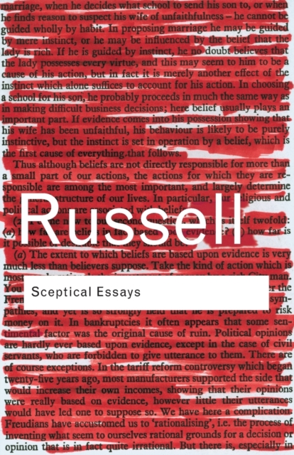 Sceptical Essays, Paperback / softback Book