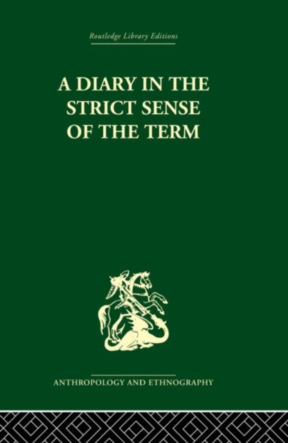 A Diary in the Strictest Sense of the Term, Hardback Book