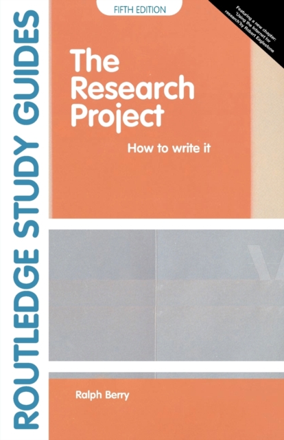 The Research Project : How to Write It, Edition 5, Paperback / softback Book