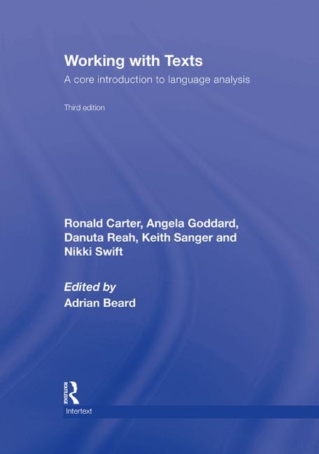 Working with Texts : A Core Introduction to Language Analysis, Hardback Book