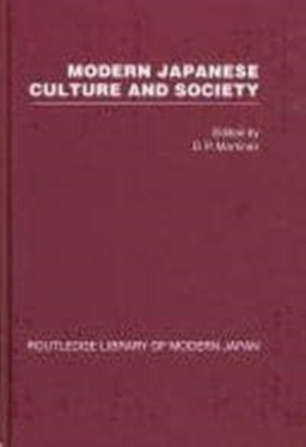 Modern Japanese Culture and Society, Mixed media product Book