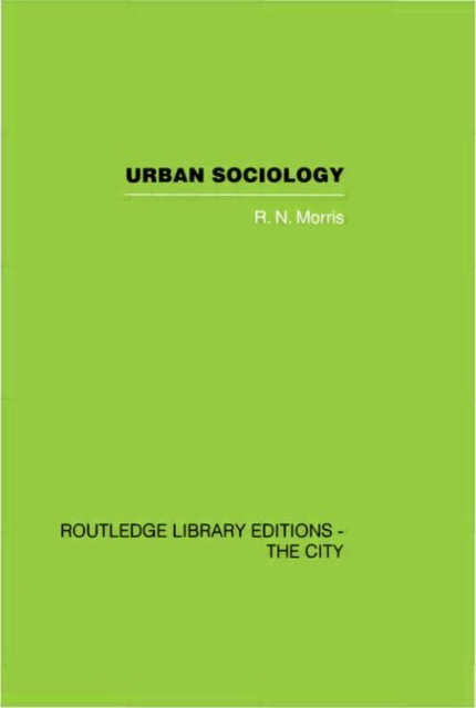 Urban Sociology, Hardback Book