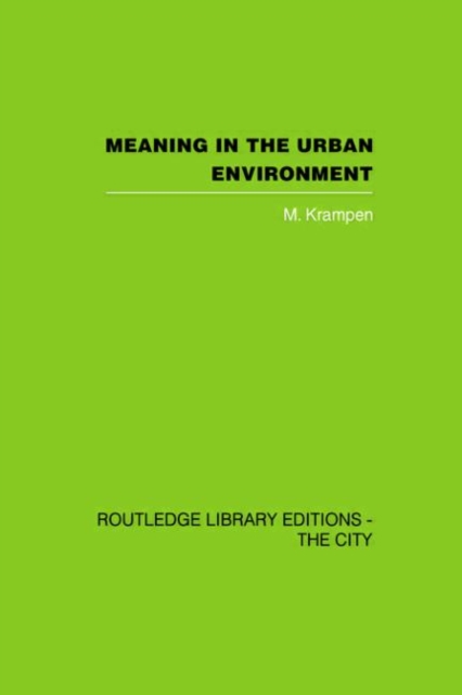 Meaning in the Urban Environment, Hardback Book