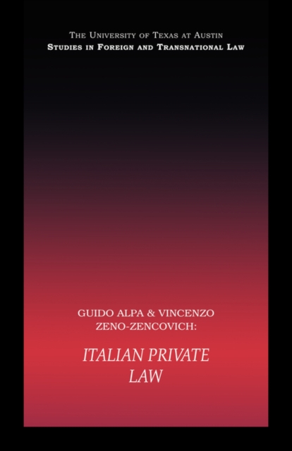 Italian Private Law, Paperback / softback Book