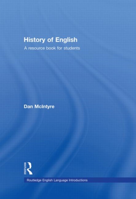 History of English : A Resource Book for Students, Hardback Book