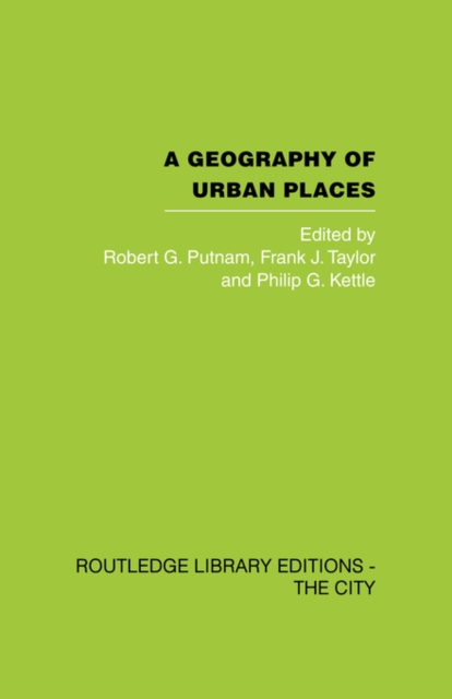A Geography of Urban Places, Paperback / softback Book