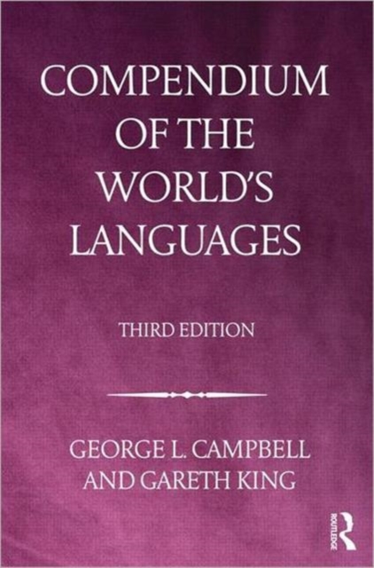Compendium of the World's Languages, Multiple-component retail product Book