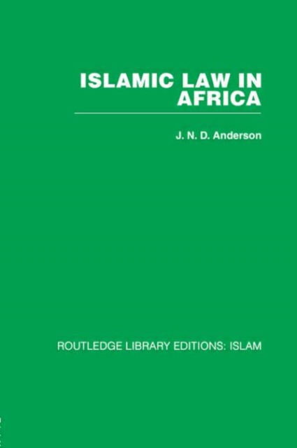 Islamic Law in Africa, Paperback / softback Book