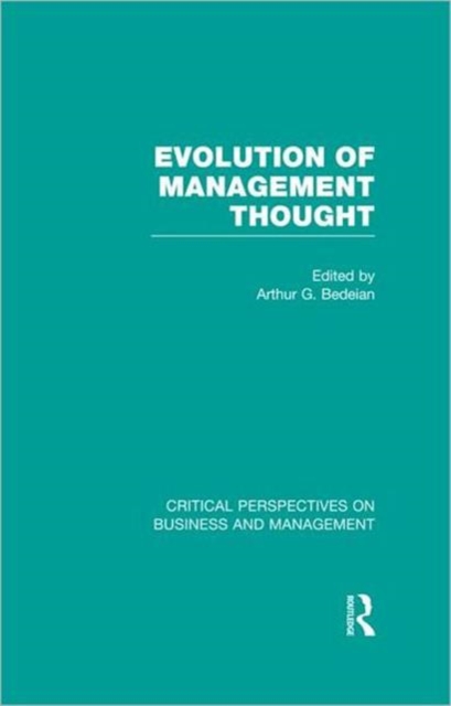 Evolution of Management Thought, Mixed media product Book