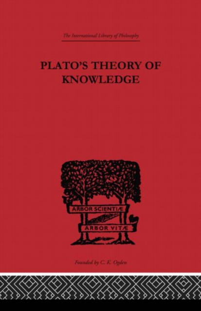 Plato's Theory of Knowledge, Paperback / softback Book