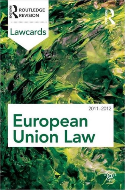European Union Lawcards 2011-2012, Paperback / softback Book