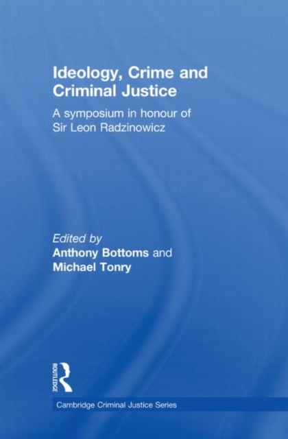 Ideology, Crime and Criminal Justice, Paperback / softback Book