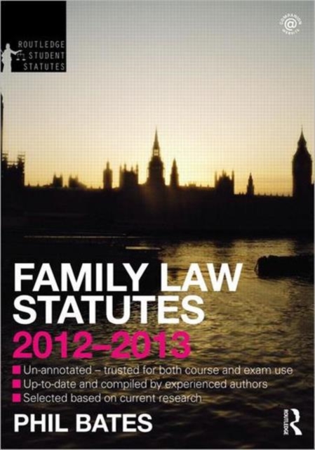 Family Law Statutes, Paperback / softback Book