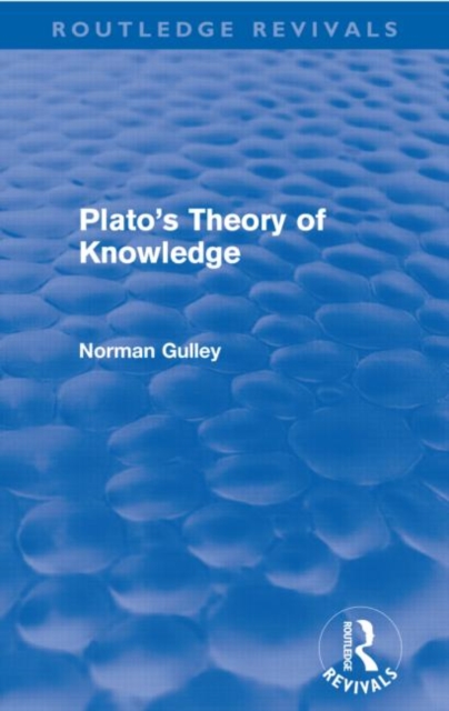 Plato's Theory of Knowledge (Routledge Revivals), Paperback / softback Book