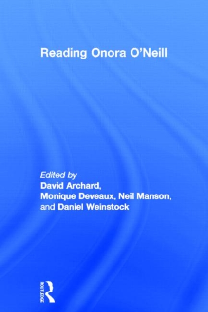 Reading Onora O'Neill, Hardback Book