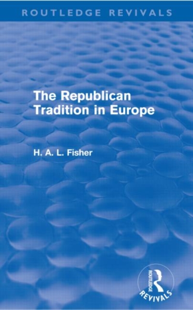 The Republican Tradition in Europe, Paperback / softback Book