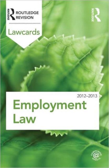 Employment Lawcards 2012-2013, Paperback / softback Book