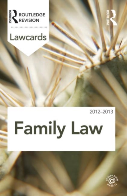 Family Lawcards 2012-2013, Paperback / softback Book
