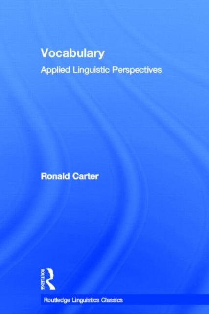 Vocabulary : Applied Linguistic Perspectives, Hardback Book