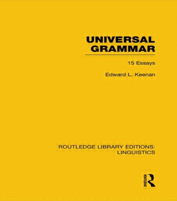 Universal Grammar (RLE Linguistics A: General Linguistics), Hardback Book