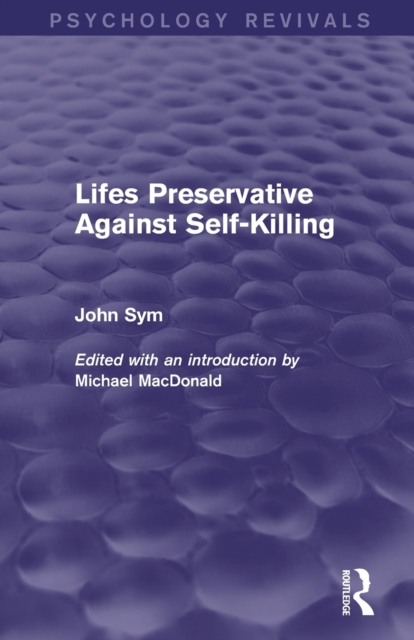 Lifes Preservative Against Self-Killing, Paperback / softback Book