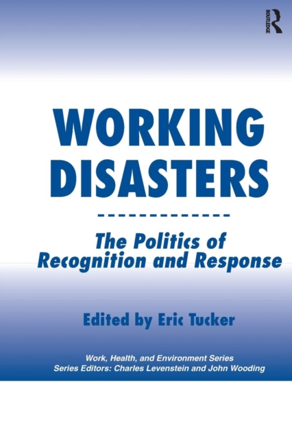 Working Disasters : The Politics of Recognition and Response, Paperback / softback Book