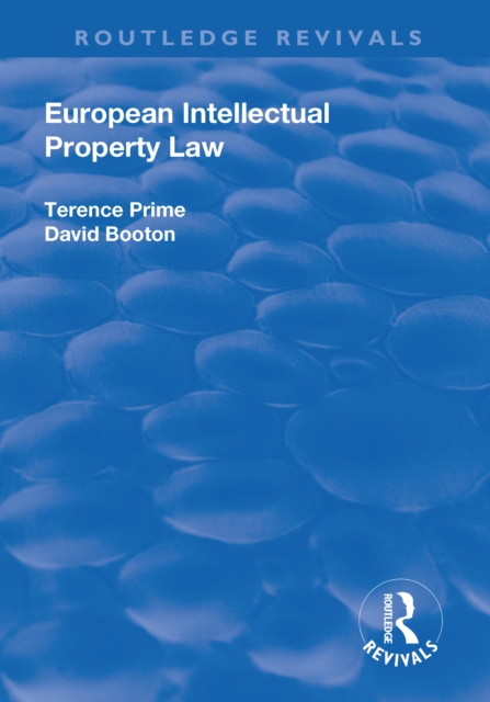 European Intellectual Property Law, Paperback / softback Book
