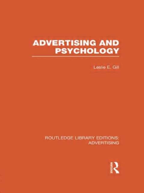 Advertising and Psychology (RLE Advertising), Hardback Book
