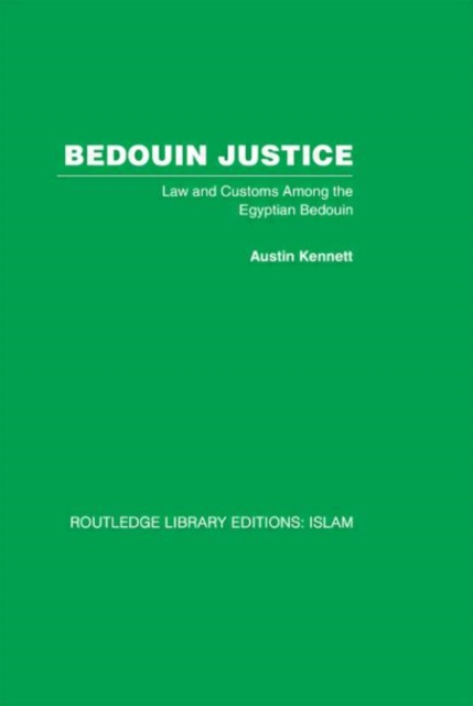 Bedouin Justice : Law and Custom Among the Egyptian Bedouin, Paperback / softback Book