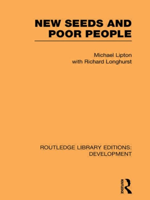 New Seeds and Poor People, Paperback / softback Book