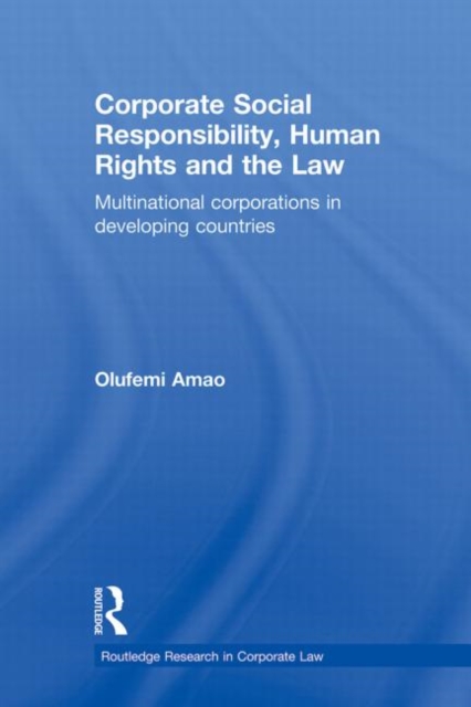 Corporate Social Responsibility, Human Rights and the Law : Multinational Corporations in Developing Countries, Paperback / softback Book