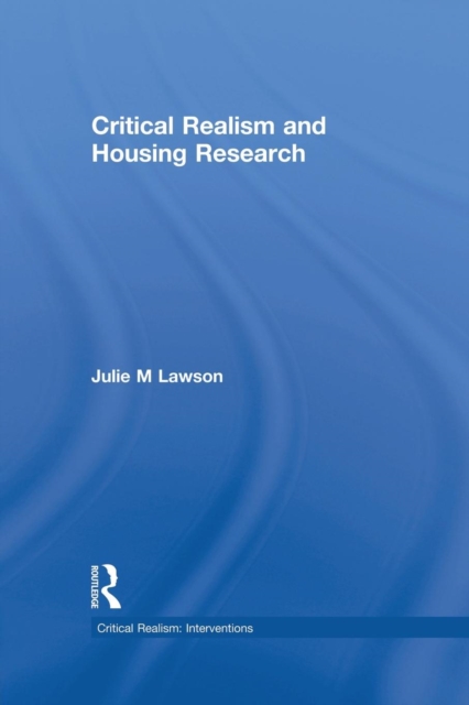 Critical Realism and Housing Research, Paperback / softback Book