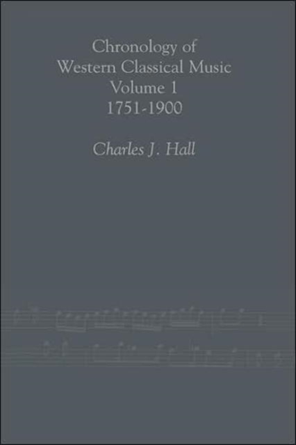 Chronology of Western Classical Music, 1751-2000, Undefined Book